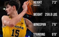 爱游戏体育登录入口-站立摸高2.97米！NCAA冠军中锋体测数据曝光，选秀行情一路狂飙